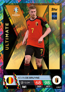 Kevin De Bruyne Belgium Topps Match Attax EURO 2024 Ultimate XI #UXI7